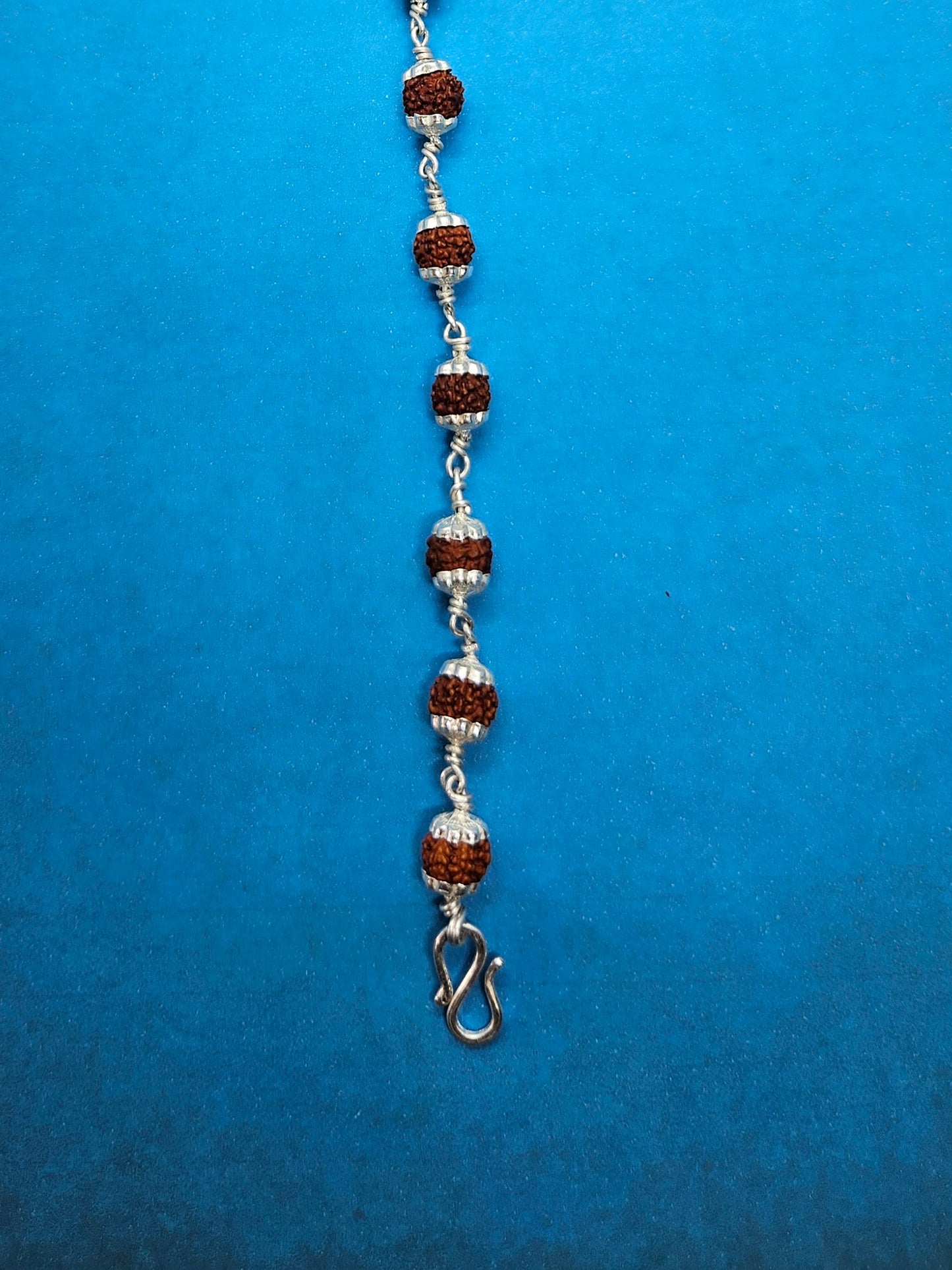 Tryambakam pure 925 silver rudraksha bracelet