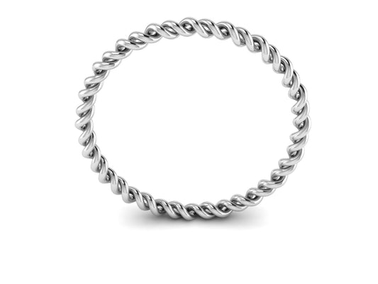Pure silver 925 twisty kada