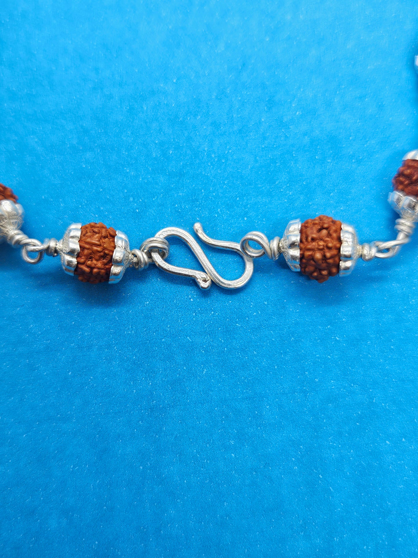 Tryambakam pure 925 silver rudraksha bracelet