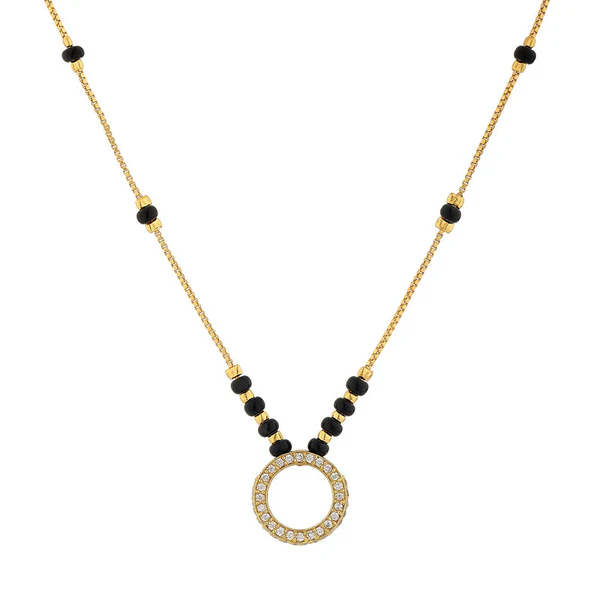 Circle Charm Mangalsutra – 18K Gold Plated