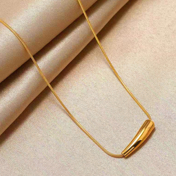 Teardrop Pendant Necklace – 18K Gold Plated